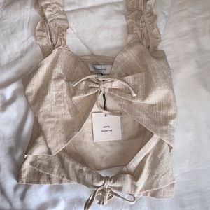 Verge Girl double front tie top